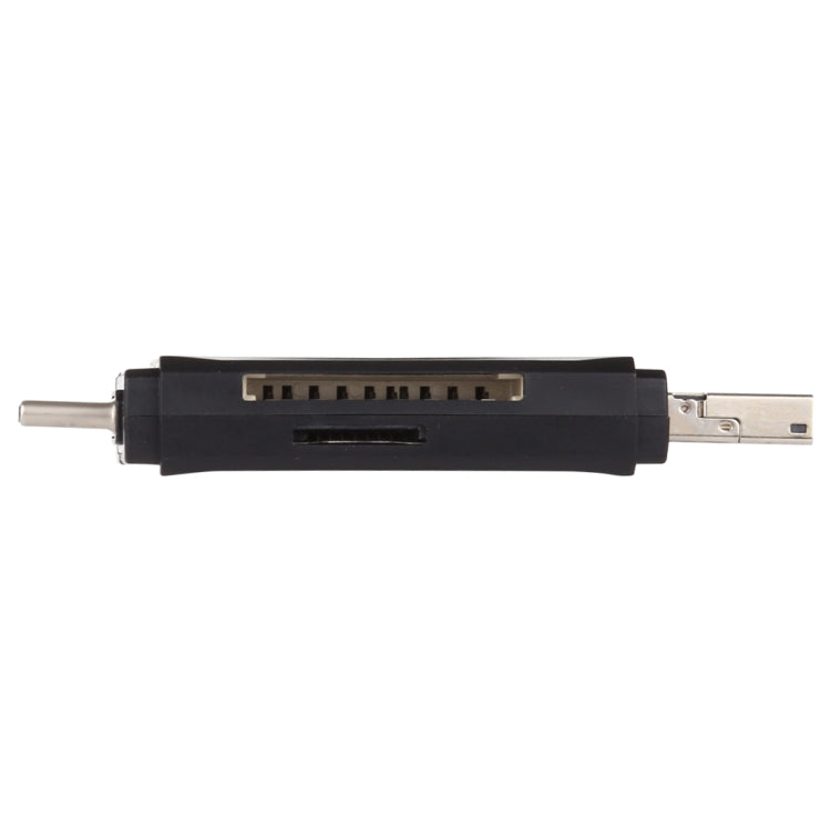 USB-C / Type-C + SD + TF + Micro USB to USB 2.0 Card Reader, USB2.0