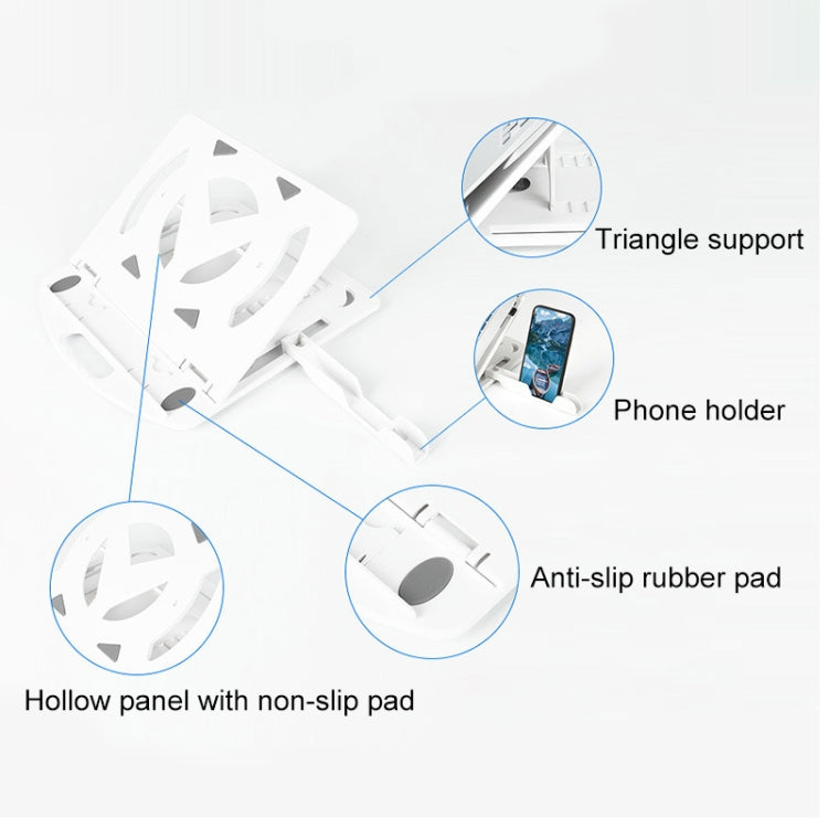 General-purpose Increased Heat Dissipation For Laptops Holder, Style: with Mobile Phone Holder, Style: with Mobile Phone Holder