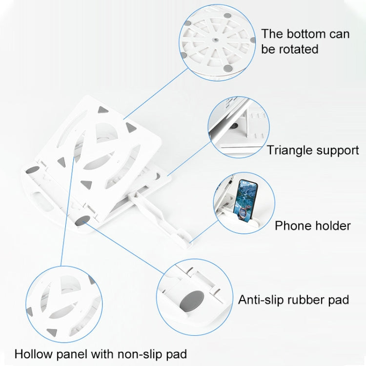 General-purpose Increased Heat Dissipation For Laptops Holder, Style: with Mobile Phone Holder with Rotation, Style: with Mobile Phone Holder with Rotation