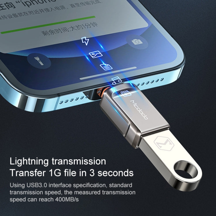 MCDODO USB 3.0 Female to 8 Pin Male OTG Converter USB Flash Disk, 8 Pin