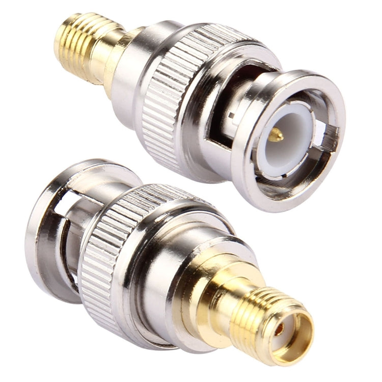 2 PCS BNC Male to SMA Female Connector, Male to SMA Female