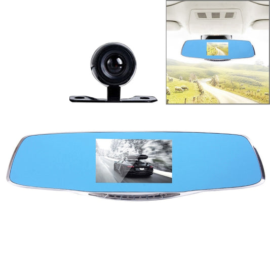 G835 HD 1080P 4.3 inch Screen Display Rearview Mirror Vehicle DVR, Generalplus 2248, 2 Cameras 170 Degree Wide Angle Viewing, Support HDR Recording / Motion Detection Function, G835