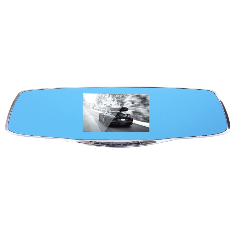 G835 HD 1080P 4.3 inch Screen Display Rearview Mirror Vehicle DVR, Generalplus 2248, 2 Cameras 170 Degree Wide Angle Viewing, Support HDR Recording / Motion Detection Function, G835