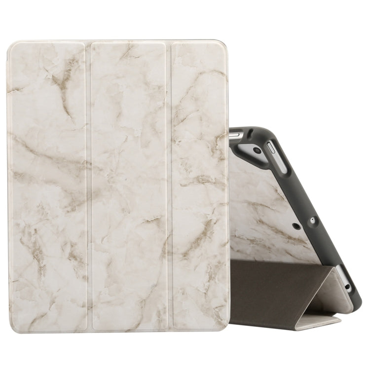 Marble Texture Pattern Horizontal Flip Case for iPad 9.7 (2018) , with Three-folding Holder & Pen Slots, For iPad 9.7 (2018), For iPad 9.7 (2018) & iPad Air & iPad Air 2 & iPad Pro 9.7 & iPad 9.7 2017