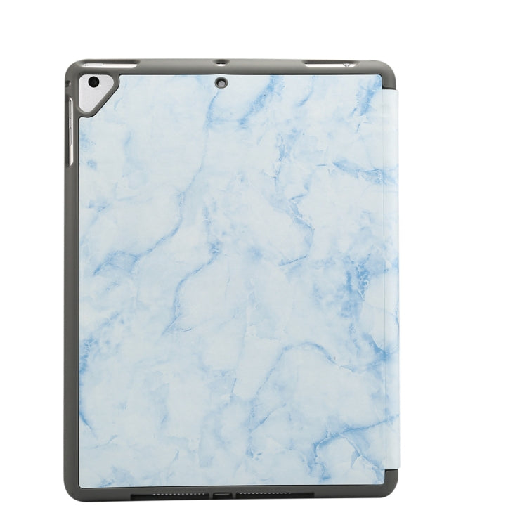 Marble Texture Pattern Horizontal Flip Case for iPad 9.7 (2018) , with Three-folding Holder & Pen Slots, For iPad 9.7 (2018), For iPad 9.7 (2018) & iPad Air & iPad Air 2 & iPad Pro 9.7 & iPad 9.7 2017