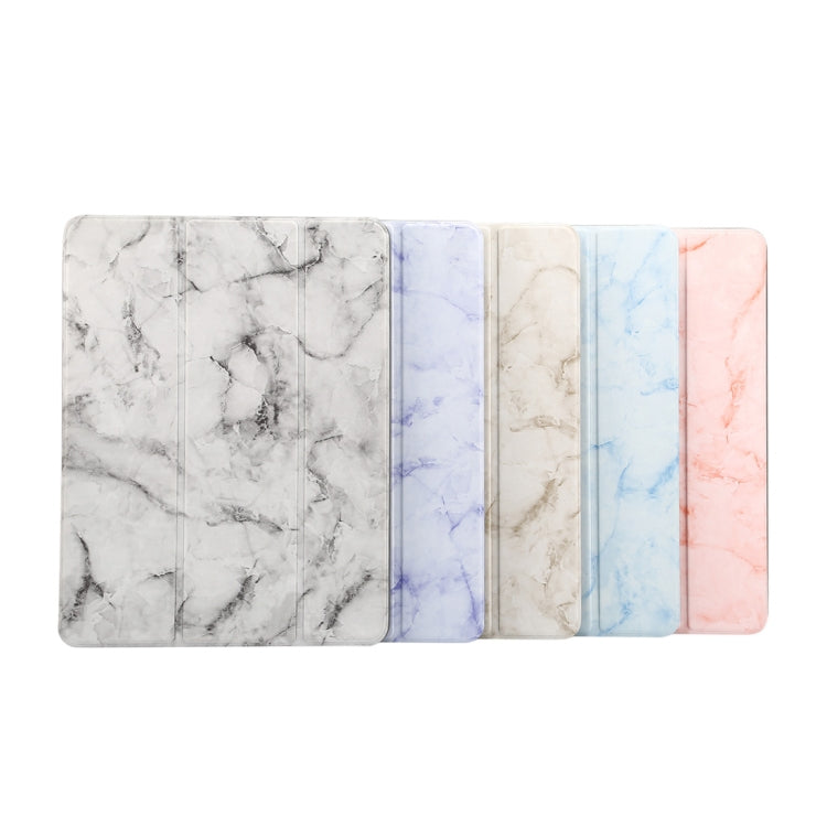 Marble Texture Pattern Horizontal Flip Case for iPad 9.7 (2018) , with Three-folding Holder & Pen Slots, For iPad 9.7 (2018), For iPad 9.7 (2018) & iPad Air & iPad Air 2 & iPad Pro 9.7 & iPad 9.7 2017