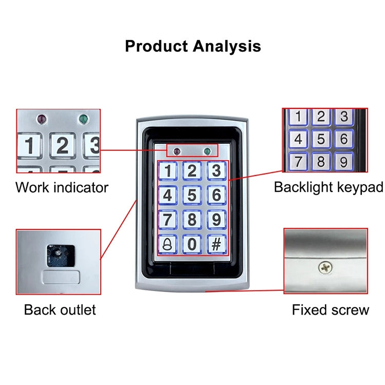 Standalone Keypad Access Control System (7612), 7612