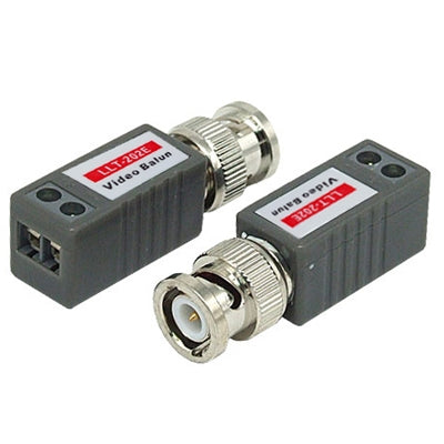 2 PCS 1 Channel Passive Video Balun UTP BNC Cat5 Transceiver, X202E