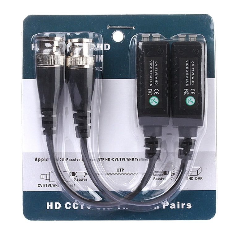 2 PCS HD 302B Coaxial CVI/TVI/AHD 1CH Passive Transceiver Video Balun, 302B