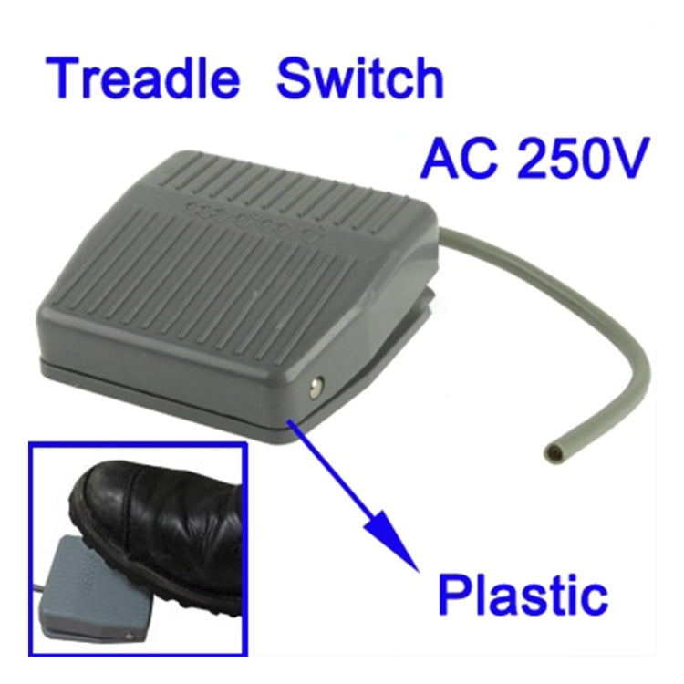 AC 250V 10A Textured Plastic Foot Treadle Switch (TFS-201), TFS-201