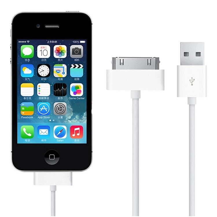 2m USB Double Sided Sync Data / Charging Cable For iPhone 4 & 4S / iPhone 3GS / 3G / iPad 3 / iPad 2 / iPad / iPod Touch, 2m