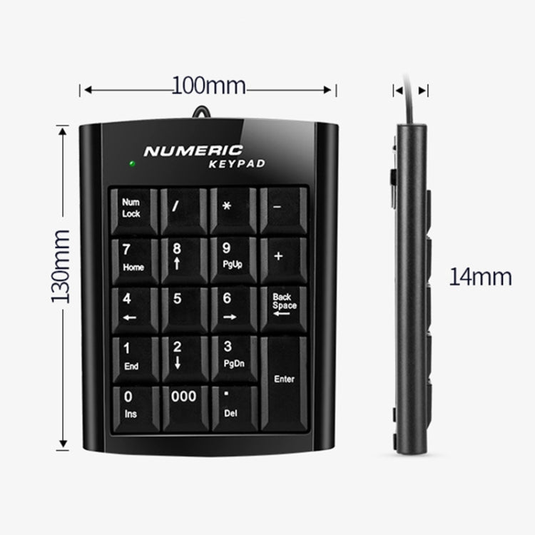 Mini USB Numeric keyboard with 19 keys, USB Numeric keyboard