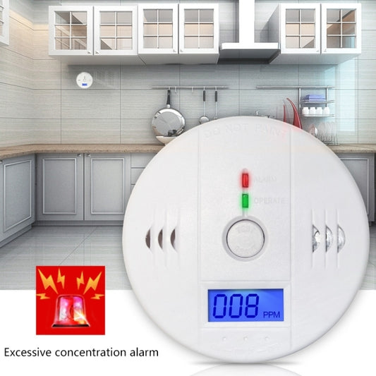 Gas Carbon Monoxide Detector Sensor Unit LCD CO Safety Alarm Tester, CO999