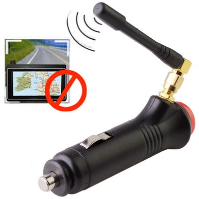 Portable Car GPS Signal Jammer with Switch (Coverage: 0.5~15 meters), Cigarette Lighter 0.5~15m