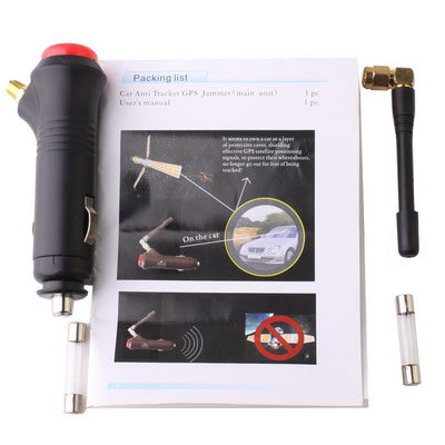 Portable Car GPS Signal Jammer with Switch (Coverage: 0.5~15 meters), Cigarette Lighter 0.5~15m