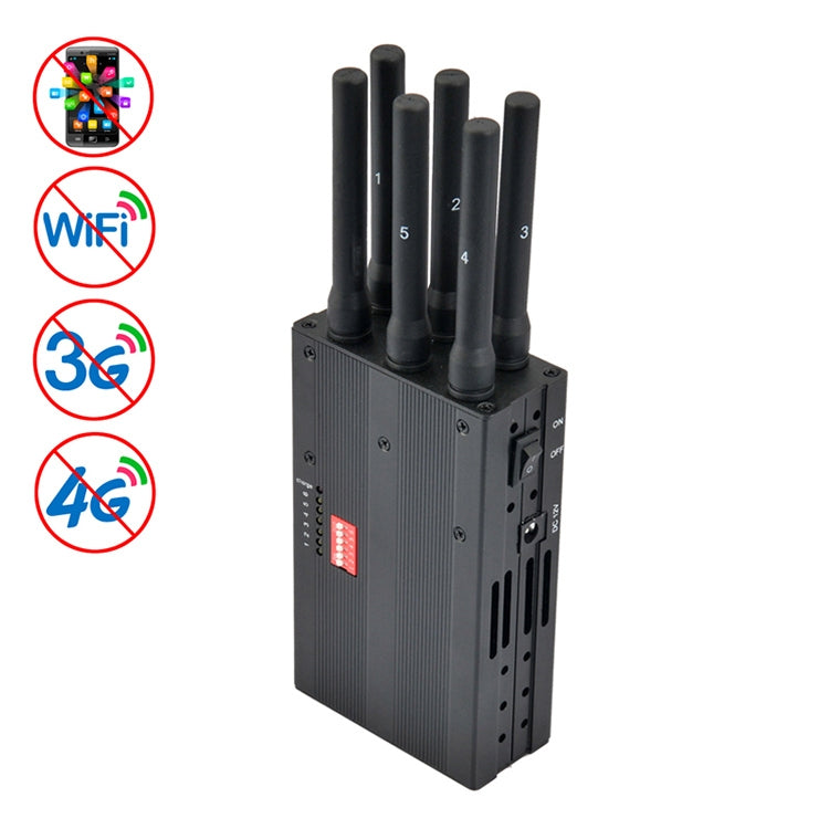 GSM / CDMA / DCS / PCS / 3G / 4G / Wifi Mobile Phone Signal  Breaker / Jammer / Isolator, Coverage: 20meters (JAX-121A-6D), GSM / CDMA / DCS / PCS / 3G / 4G / Wifi