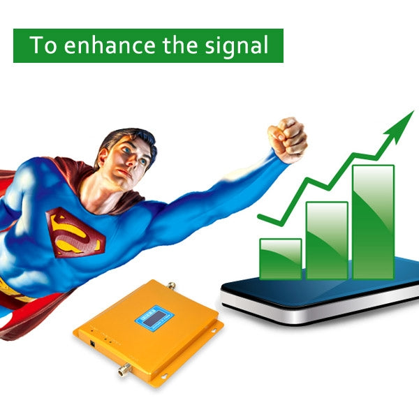 Mobile LED WCDMA 2100MHz & GSM 900MHz Signal Booster / Signal Repeater with Sucker Antenna, WCDMA&GSM