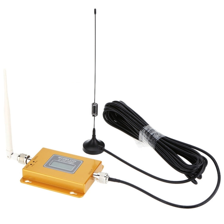 WCDMA 2100MHz Mobile Phone Signal Booster / LCD Signal Repeater with Sucker Antenna, WCDMA 2100MHz