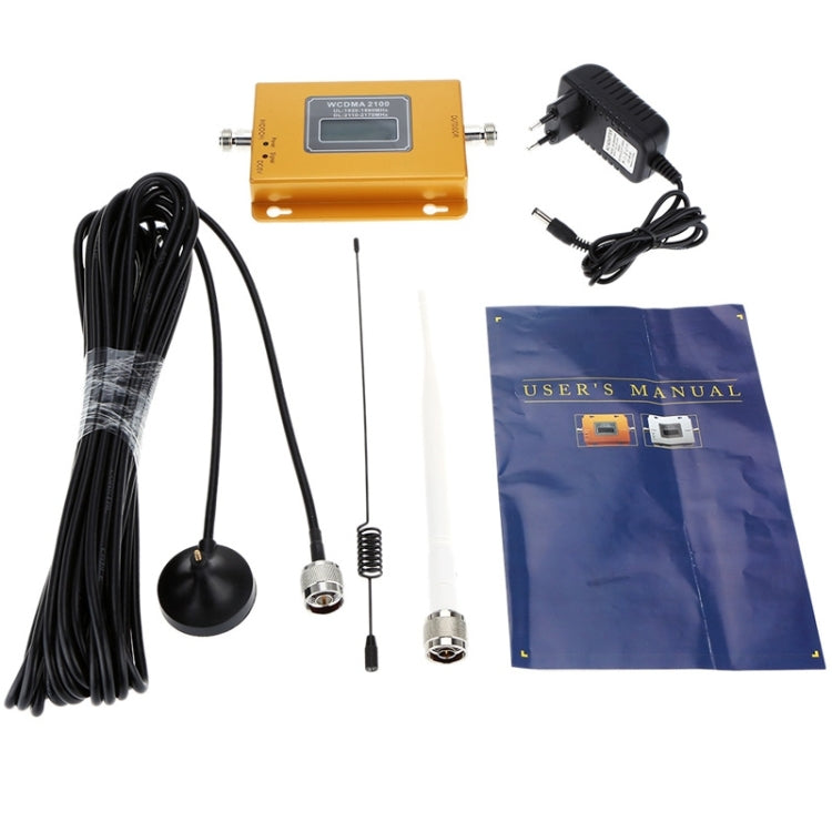 WCDMA 2100MHz Mobile Phone Signal Booster / LCD Signal Repeater with Sucker Antenna, WCDMA 2100MHz