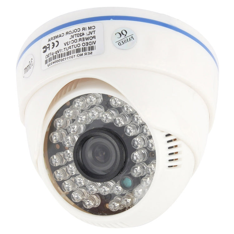 CMOS 420TVL 3.6mm Lens ABS Material Color Infrared Camera with 36 LED, IR Distance: 20m, CMOS