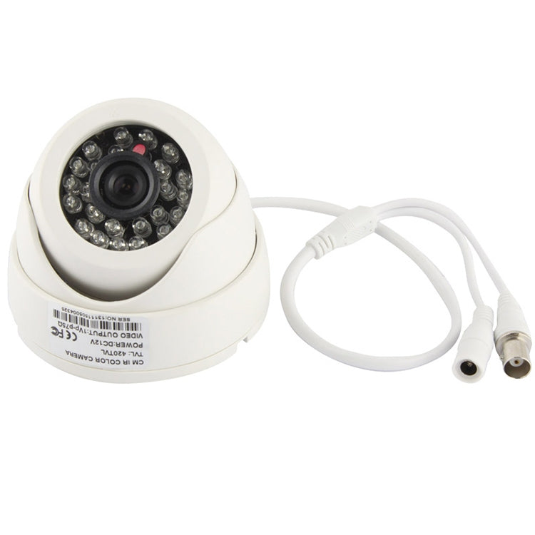 CMOS 420TVL 3.6mm Lens ABS Material Color Infrared Camera with 24 LED, IR Distance: 20m, with 24 LED