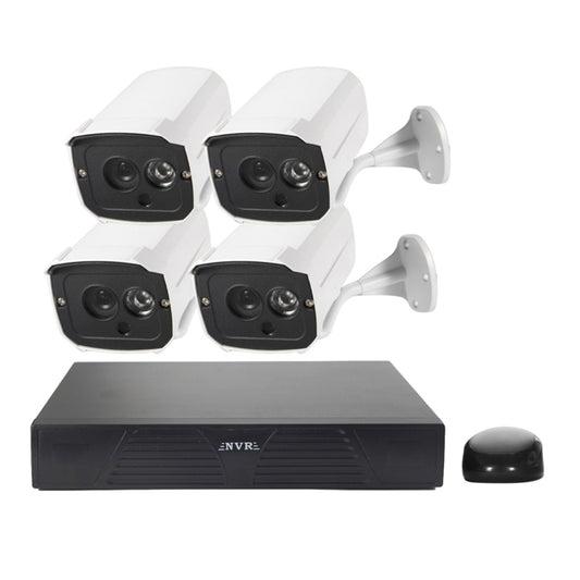 N4B7M 4Ch 960P P2P ONVIF 1.3 Mega Pixel IP Camera NVR Kit, Support Night Vision / Motion Detection, IR Distance: 20m, N4B7M/Kit