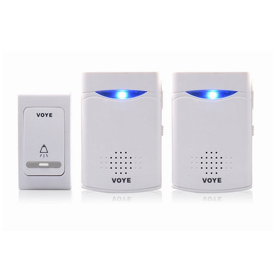 VOYE V006B2 Wireless Remote Control Chime Door Bell with Double-Receiver, V006B2