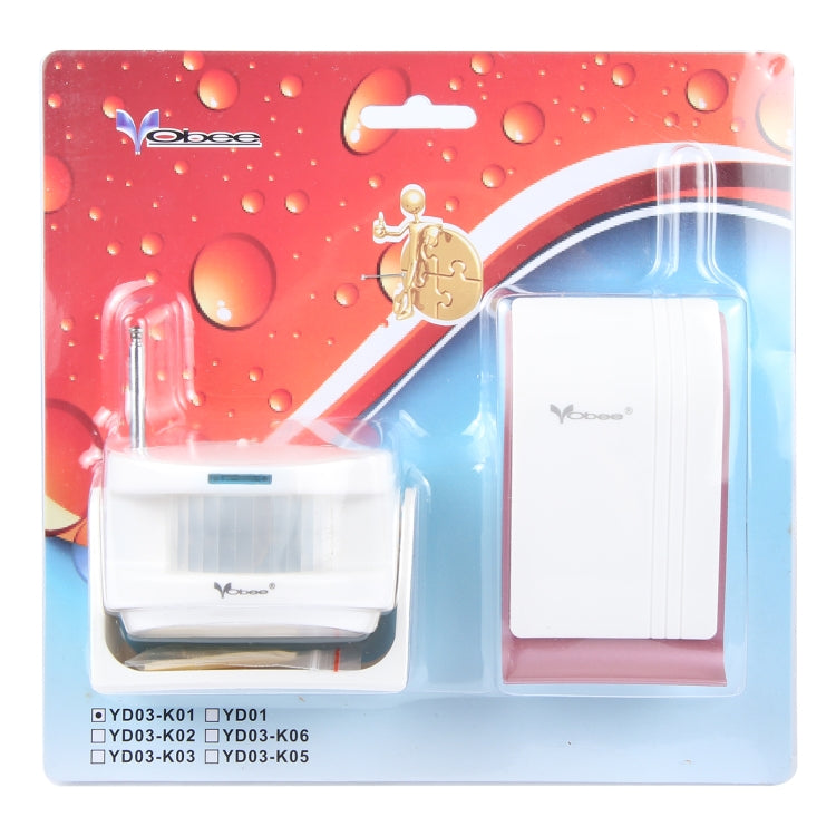 YD-03-K01 DC Human Induction Wireless Door Chime, EU Plug, YD-03-K01