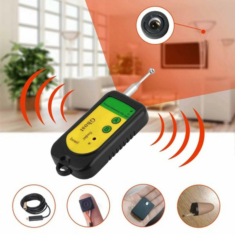 Ghost Detector Signal Bug RF Detector Finder Scanner Monitor Checker Pinhole Surveillance Camera Wireless Device, Ghost Detector