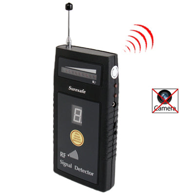 RF Signal Detector / Wireless & Wired Camera Detector / Bug Detector / Radio Frequency Devices with Digit Sensitivity Display (SH-055U8L), SH-055U8L