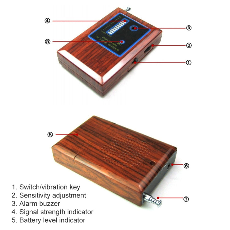 RF Signal Detector, Effectively Detect Wireless Pinhole Camera, Monitor, Track and Cell Phone Signals GPS Blocking Devices and Other Wireless Devices