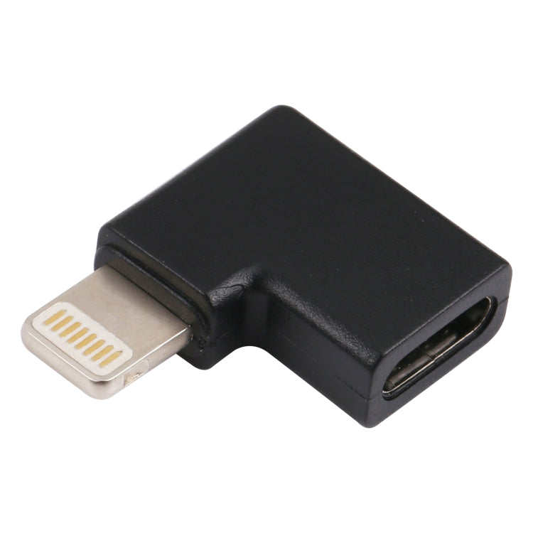 8 Pin Male to USB-C / Type-C Female Elbow Charging Adapter, 8 Pin Male to USB-C / Type-C Female