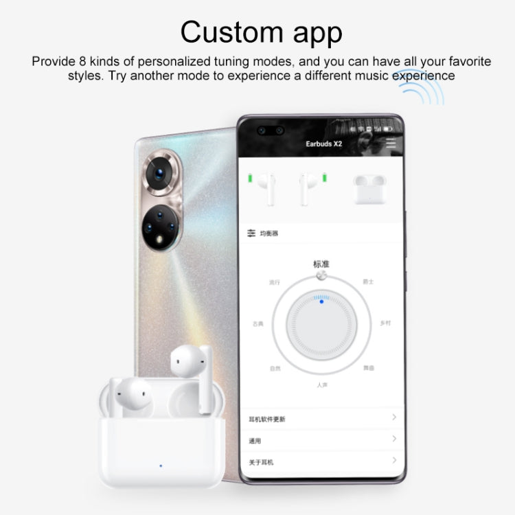 Original Honor Earbuds X2 True Wireless Bluetooth Earphone (Iceland White), Earbuds X2