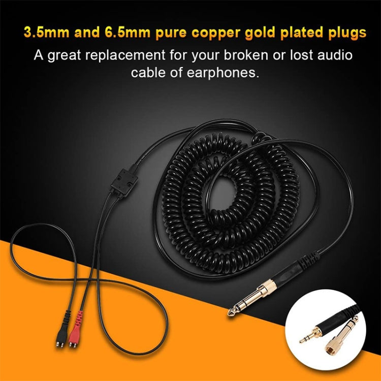 ZS0095 For Sennheiser HD25 / HD560 / HD540 / HD430 / HD250 Earphone Spring Cable, Cable Length: 1.5m-5m, ZS0095