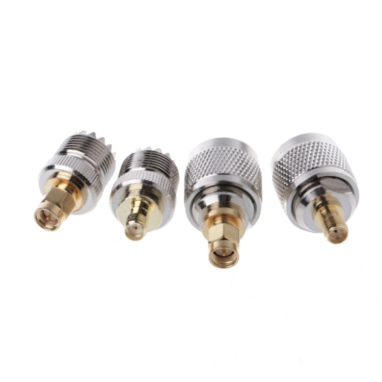 4 PCS / Set A13 Adapter Kit PL259 / SO239 to SMA Male / Female Type RF Connector