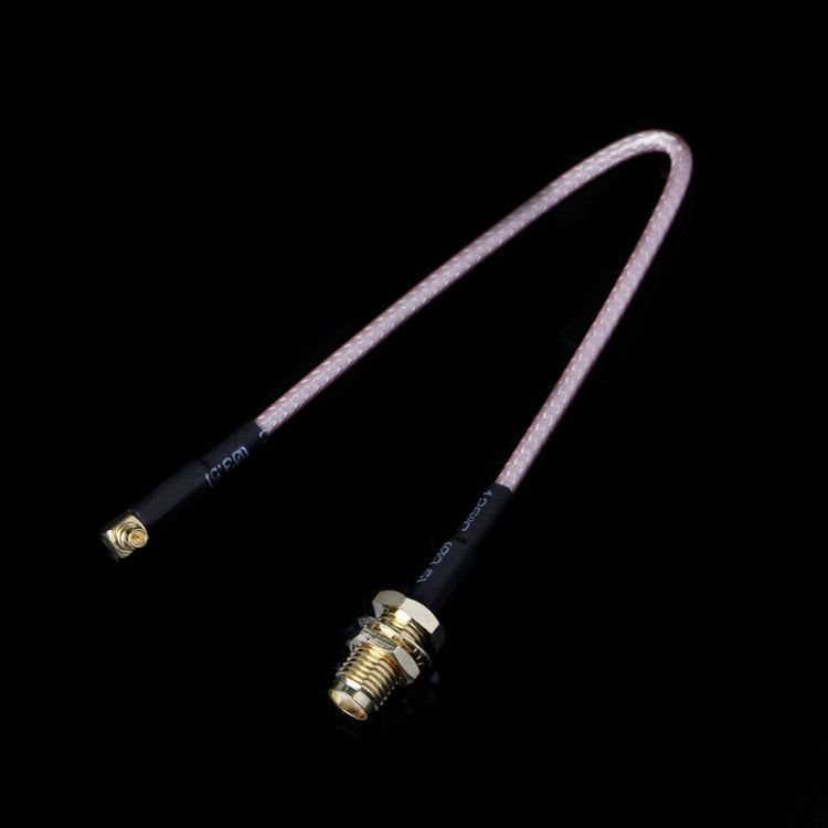 RG316 SMA Female to MMCX Right Angle Male Braid Cable, Length:15cm