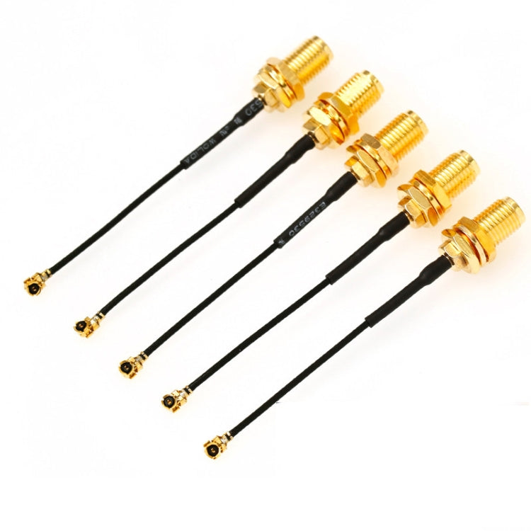 5 PCS / Set RG178 Ufl / IPX / IPEX to SMA Female Adapter Braid Cable, Length:20cm, 20cm