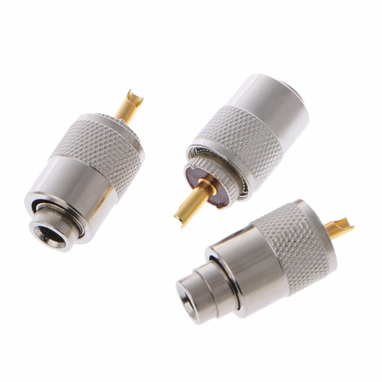 10 PCS UHF Connector Plugs PL-259 Male Solder for RG8X Coaxial Cable