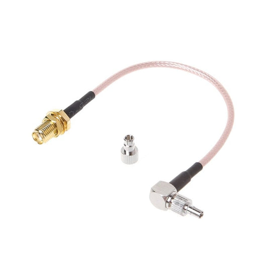 SMA Female to CRC9 / TS9 Double RF Coaxial Connector RG316 Adapter Cable, Length: 15cm