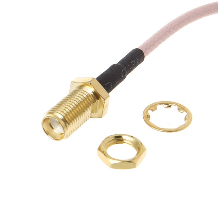 SMA Female to CRC9 / TS9 Double RF Coaxial Connector RG316 Adapter Cable, Length: 15cm