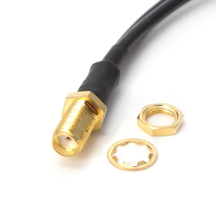 RG174 SMA Female to 2 x TS9 Male Connecting Cable Extension, Length: 15cm, SMA Female to 2 x TS9 Male 15cm