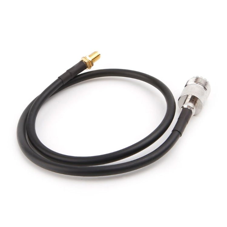 SMA Female to UHF SO239 PL259 Female RG58 Pork Tail Cable, Length: 50cm