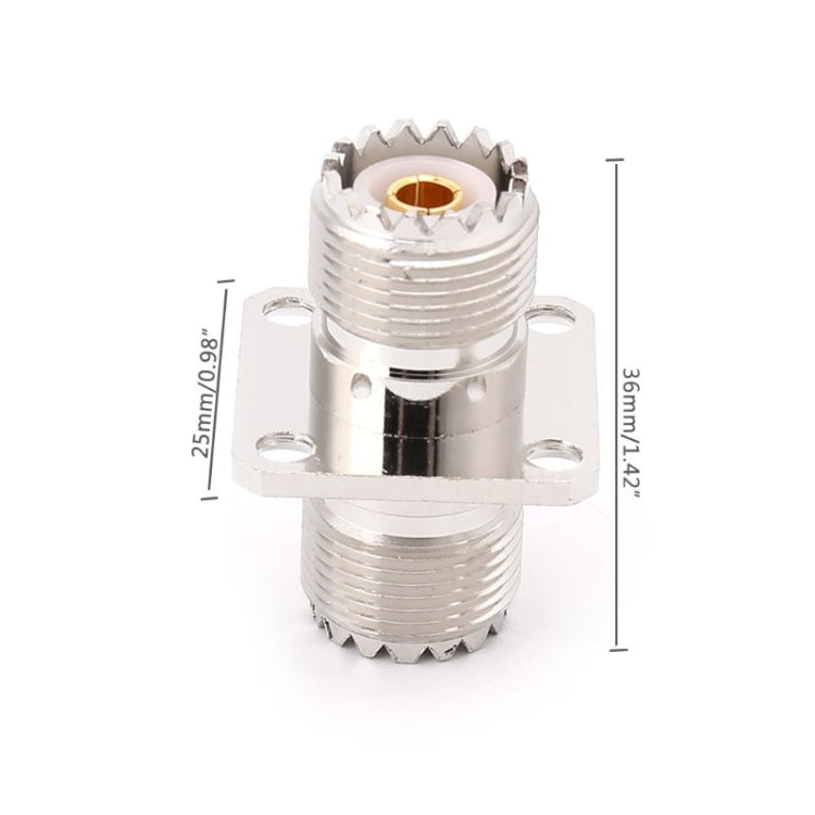 UHF SO239 Female To Female with Panel Mount RF Connector Adapter