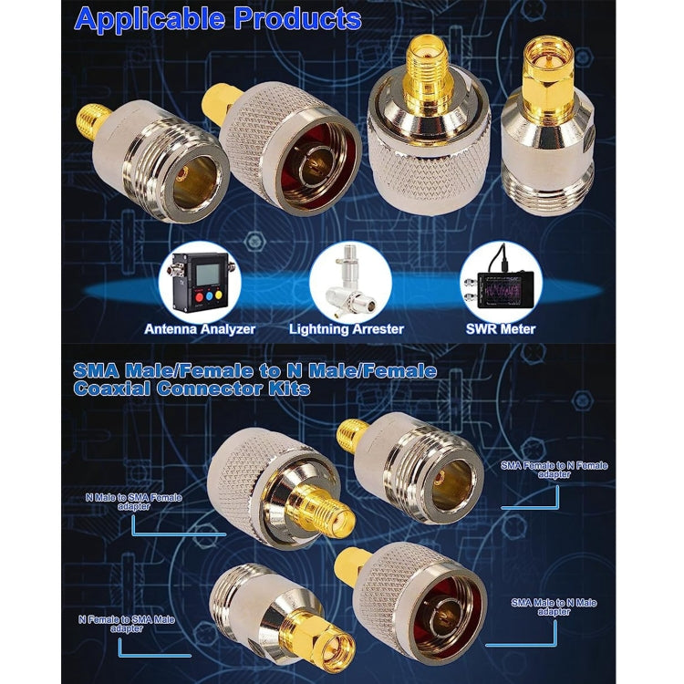 4 in 1 SMA To N RF Coaxial Connector Adapter, SMA To N