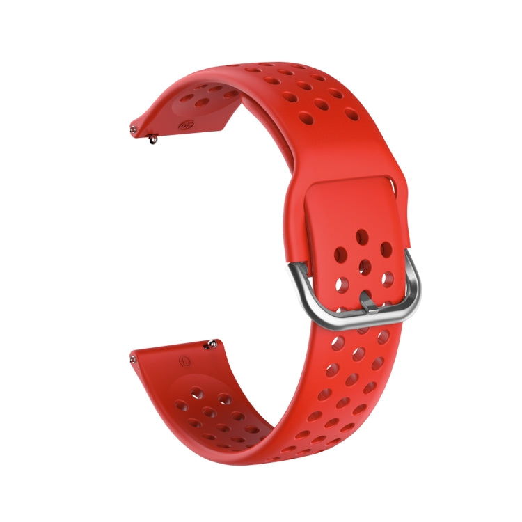 20mm For Huami Amazfit GTS / Samsung Galaxy Watch Active 2 / Huawei Watch GT2 42MM Breathable Porous Strap with Inner Buckle