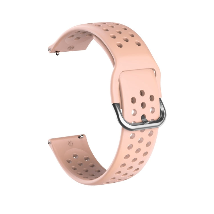 20mm For Huami Amazfit GTS / Samsung Galaxy Watch Active 2 / Huawei Watch GT2 42MM Breathable Porous Strap with Inner Buckle
