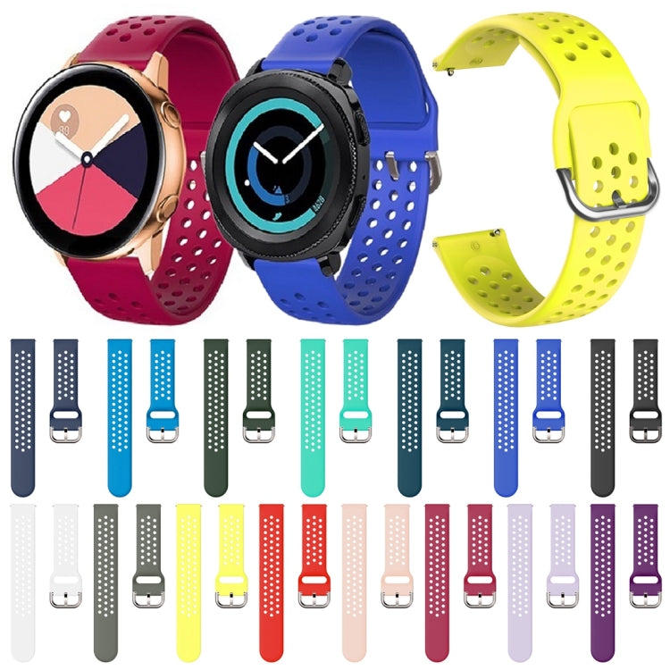 20mm For Huami Amazfit GTS / Samsung Galaxy Watch Active 2 / Huawei Watch GT2 42MM Breathable Porous Strap with Inner Buckle