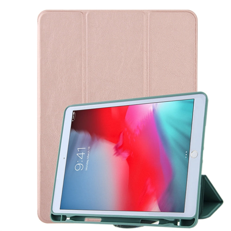 Honeycomb Ventilation Foldable Deformation Horizontal Flip PU Leather Case with 3-Folding Holder & Pen Slot  & Smart Sleep / Wake-up, For iPad mini 5 / mini 4 /3 /2 /1, For iPad 9.7(2018)/(2017)/Air 2/Air