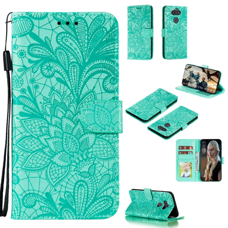 Lace Flower Embossing Pattern Horizontal Flip Leather Case , with Holder & Card Slots & Wallet & Photo Frame & Lanyard, For LG K31, For Motorola Moto G8 Power Lite, For Motorola Moto E6S 2020, For Nokia 5.3