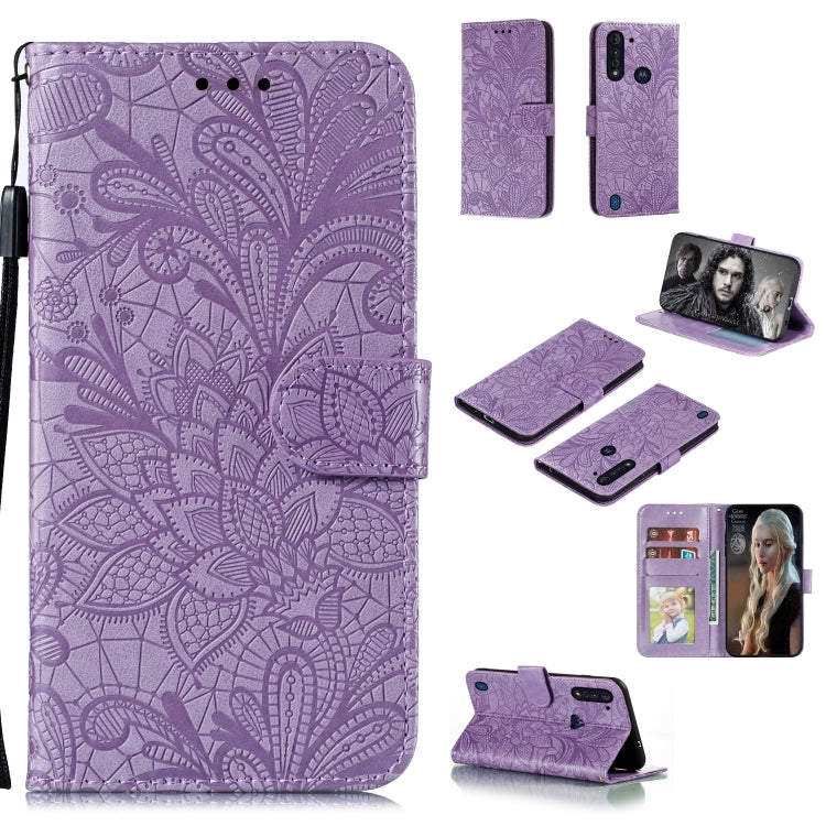 Lace Flower Embossing Pattern Horizontal Flip Leather Case , with Holder & Card Slots & Wallet & Photo Frame & Lanyard, For LG K31, For Motorola Moto G8 Power Lite, For Motorola Moto E6S 2020, For Nokia 5.3